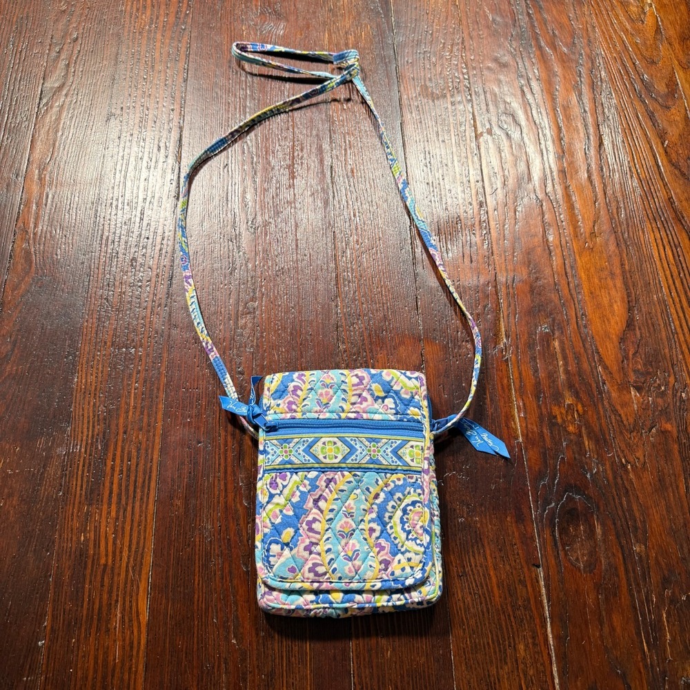Vera Bradley Mini Hipster Crossbody Bag Purse - Capri‎ Blue - Retired